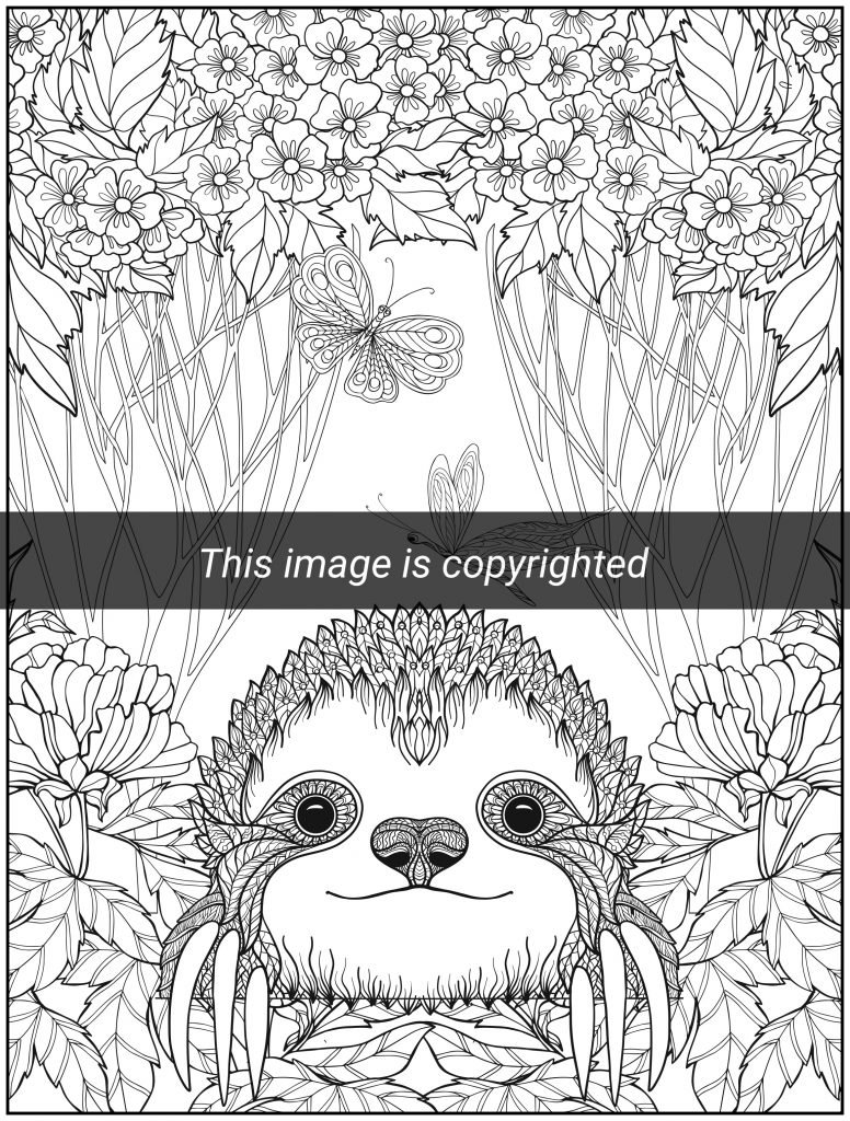 Download Sloth Coloring Book Creative Mandala Coloring Books