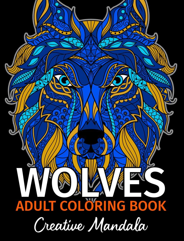 Wolf Coloring Book Creative Mandala Coloring Books