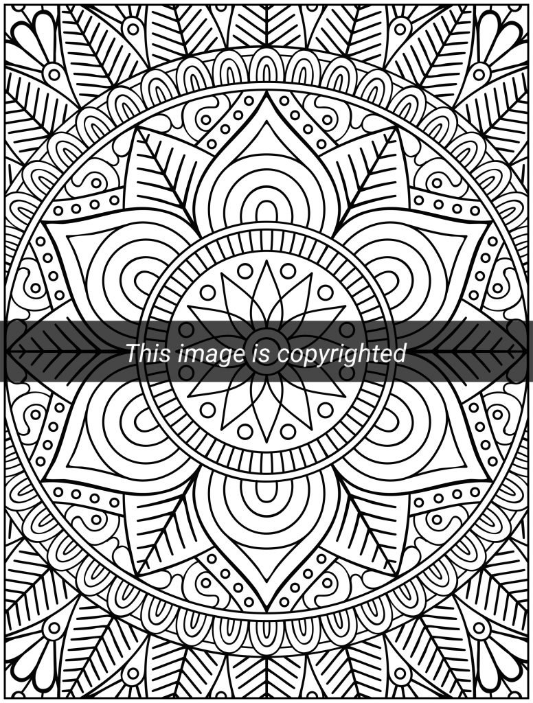 Mandala Coloring Book: Over 100 Unique Beautiful Stress Relieving Mandala  Pattern Designs for Adult Relaxation (101 Mandalas) (Volume 1)