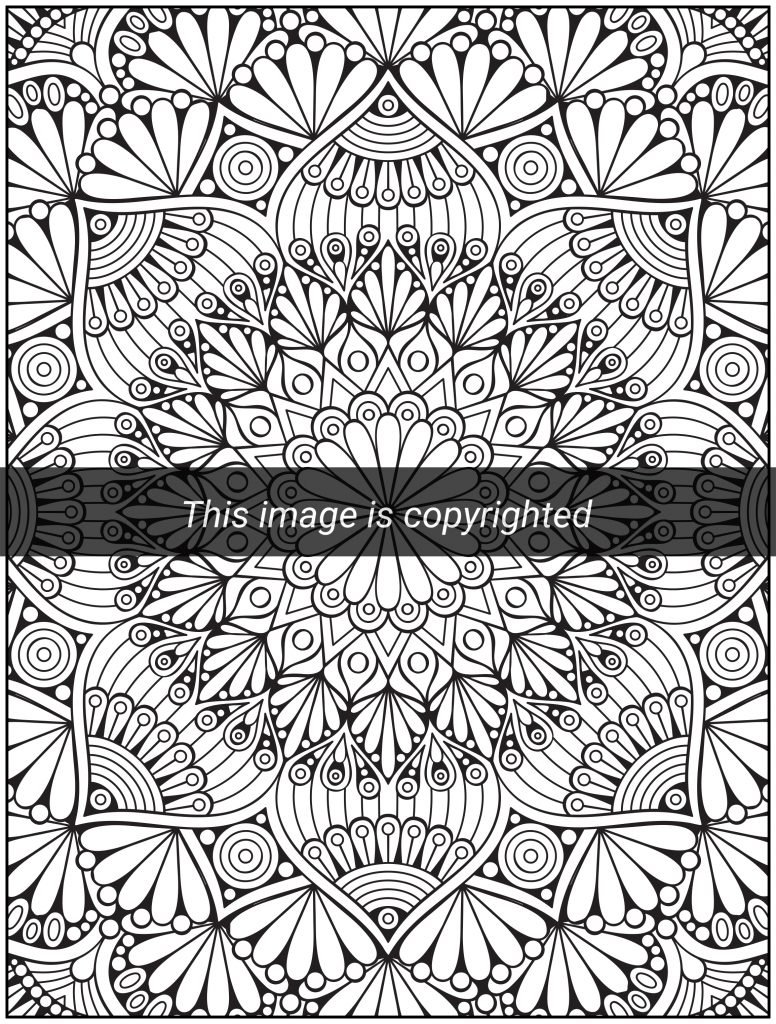 Mandala Pattern Coloring Book Pages 51 Gráfico por DesignScape Arts ·  Creative Fabrica