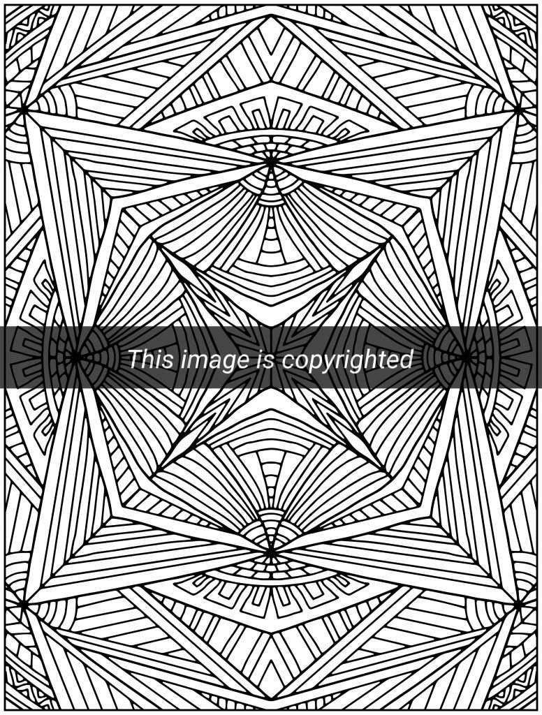 Geometric Shapes Coloring Books for Adults: 100 Coloring Pages geometric  for adults coloring, Large size 8.5 x 11, High quality, Geometric shapes  (Paperback)