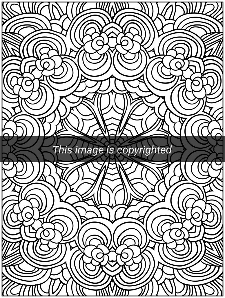 Mandala Pattern Coloring Book Pages 51 Gráfico por DesignScape Arts ·  Creative Fabrica